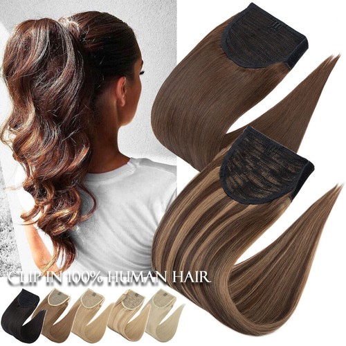 Ponytail 100 echthaar human - 100%,