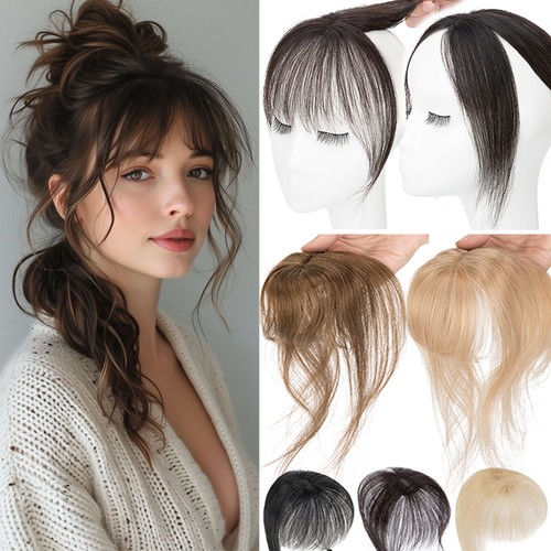Damen echthaar pony luft bangs - damen,