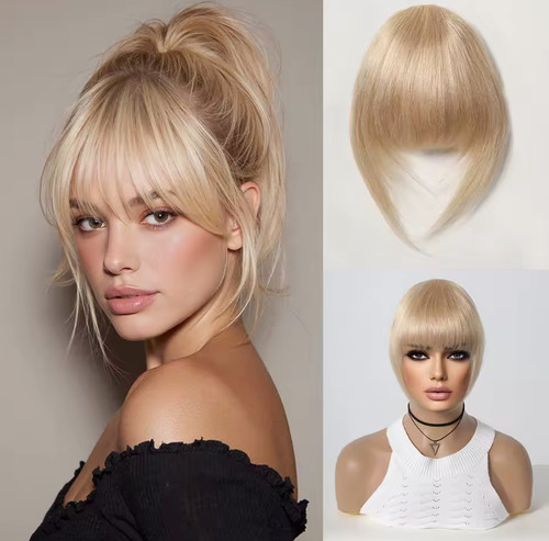 Echthaar clip pony bangs - echthaar,