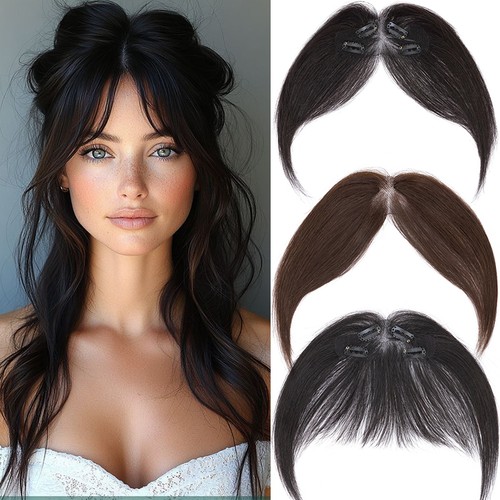 Damen echthaar pony luft - pony, bangs