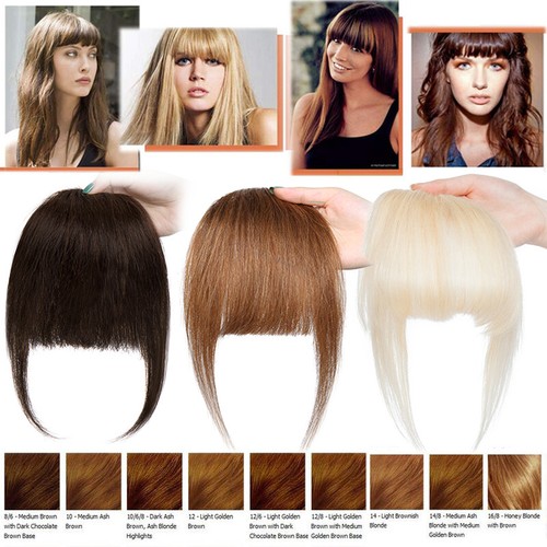 Echthaar pony luft bangs - luft, clip