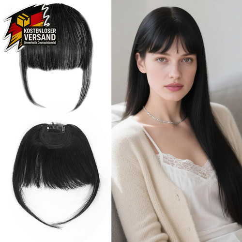 Echthaar pony clip - pony, in