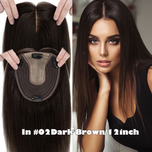 Damen echthaar topper toupee - topper,